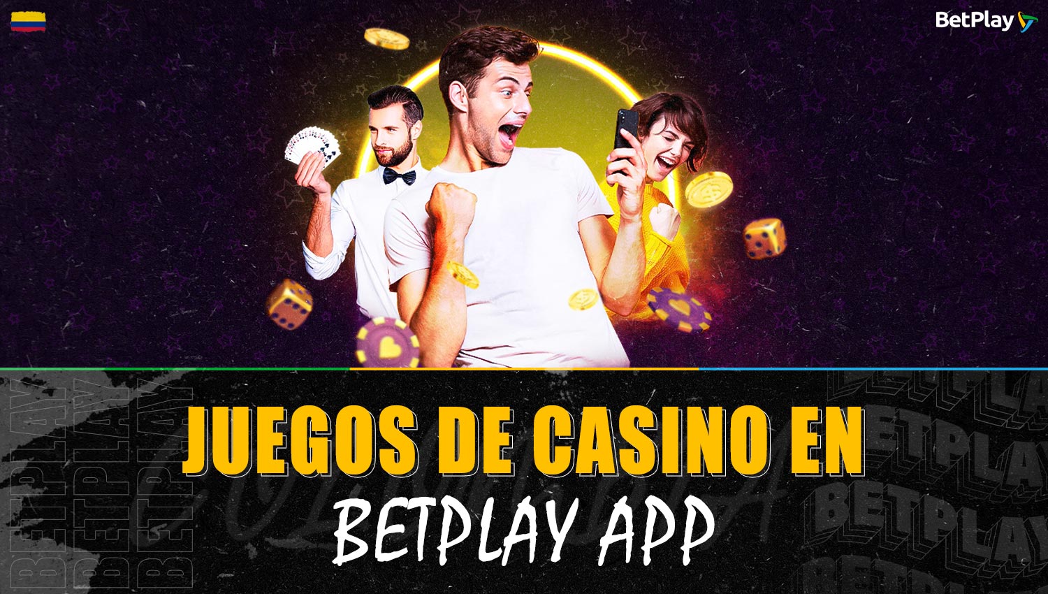 Detalles de los juegos de casino en la app móvil de Betplay Colombia