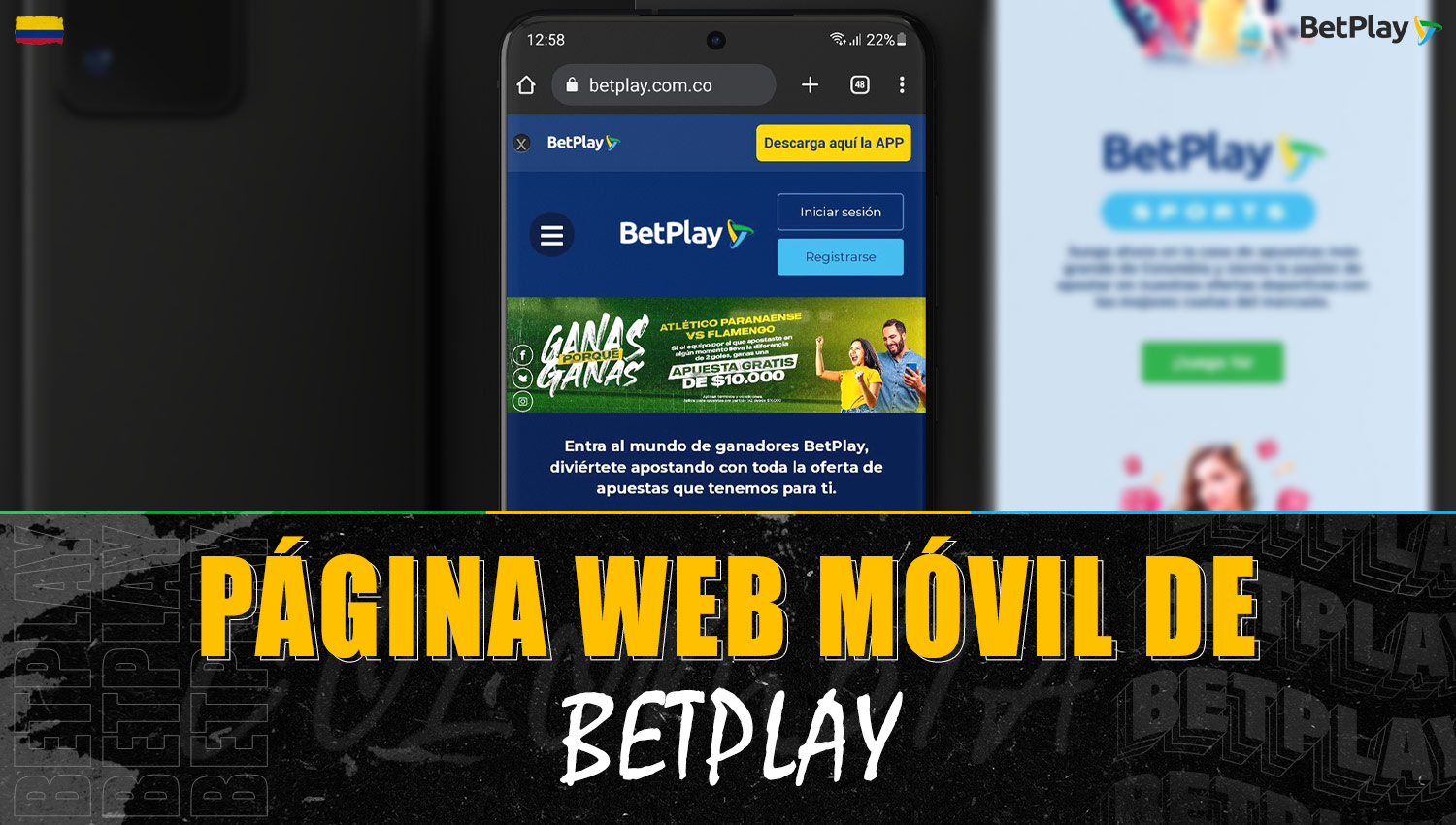 Reseña detallada del sitio móvil de Betplay Colombia