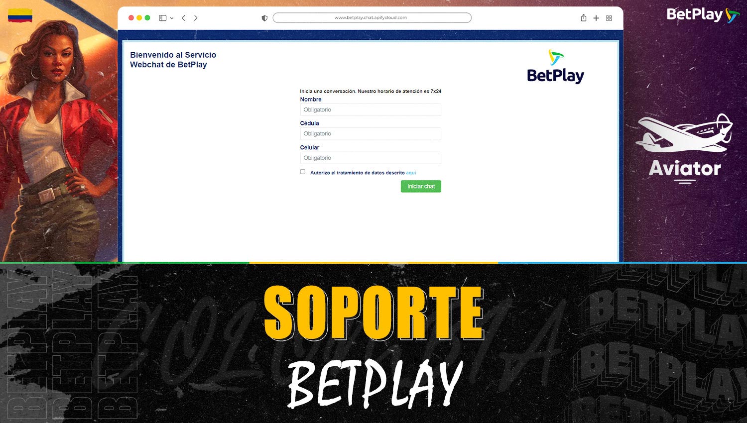 Maneras de comunicarse con el servicio de soporte de Betplay Colombia