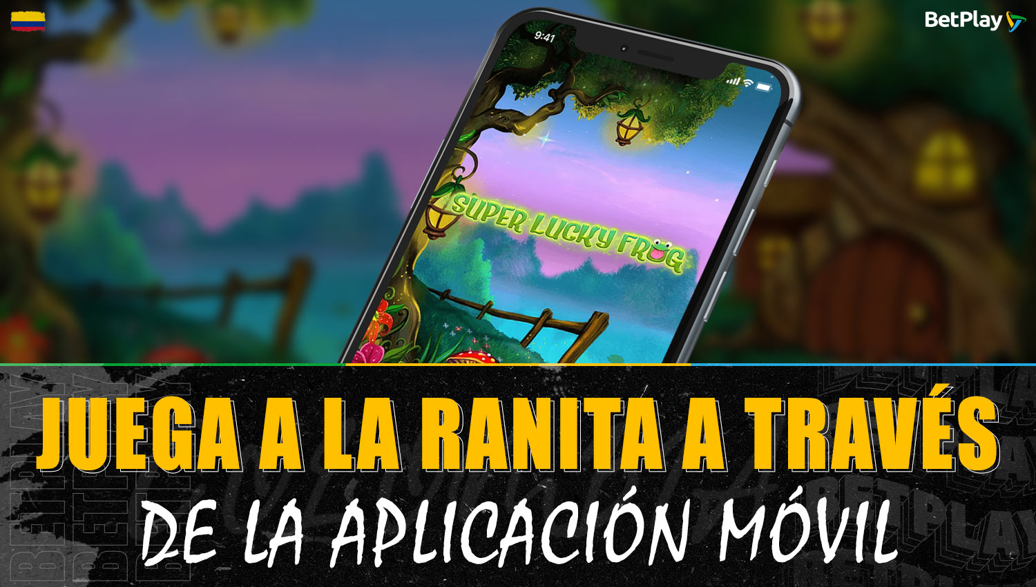 Los jugadores colombianos pueden jugar a "The Little Frog" a través de la aplicación móvil de Betplay