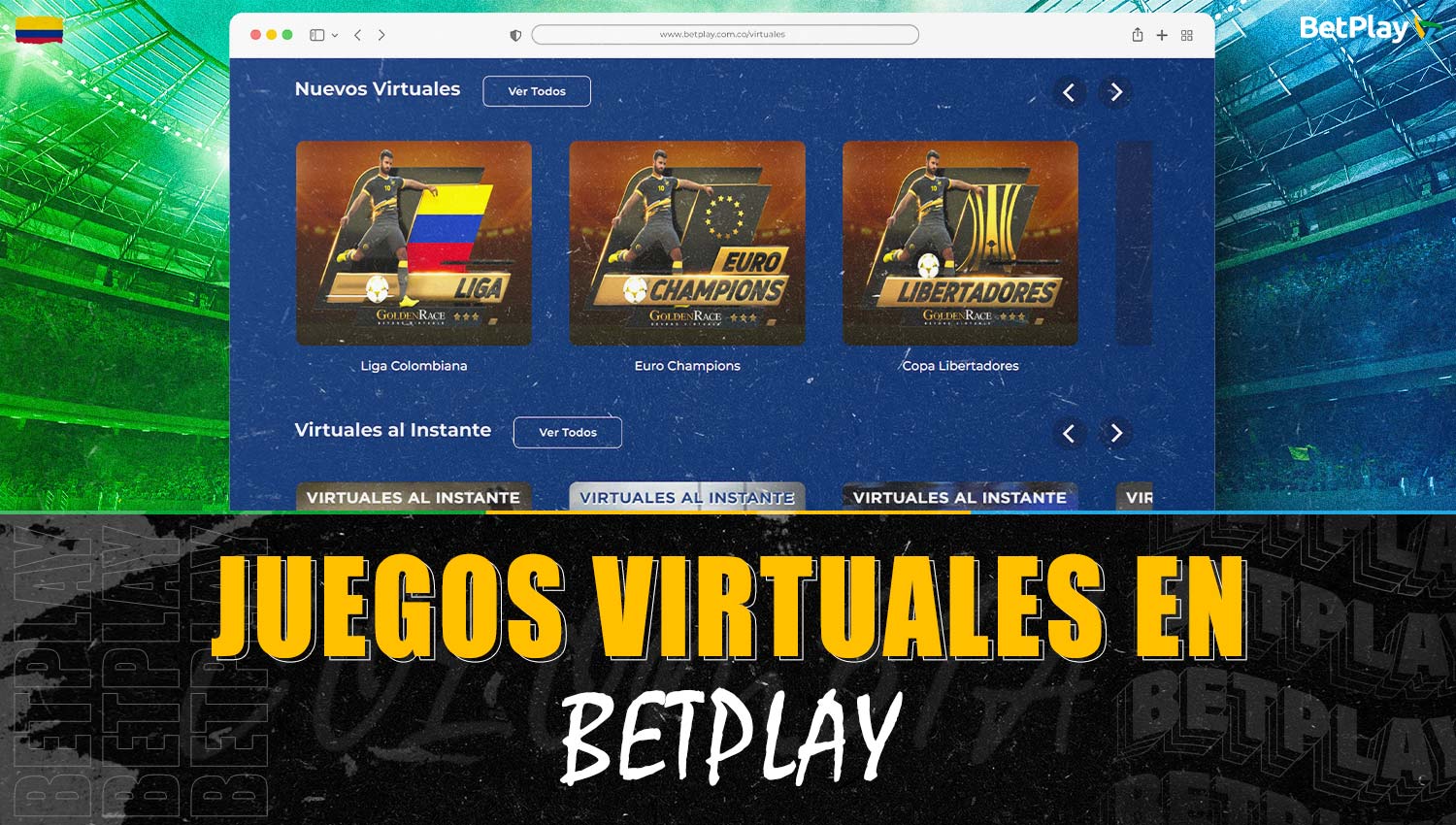 Los juegos virtuales están disponibles en la plataforma Betplay Colombia