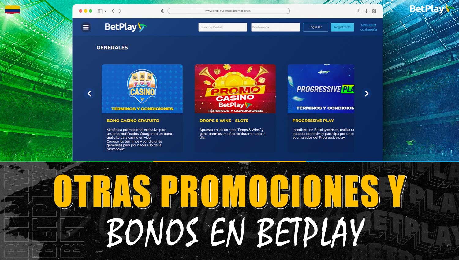 Descripción detallada de otras promociones y bonificaciones de Betplay Colombia