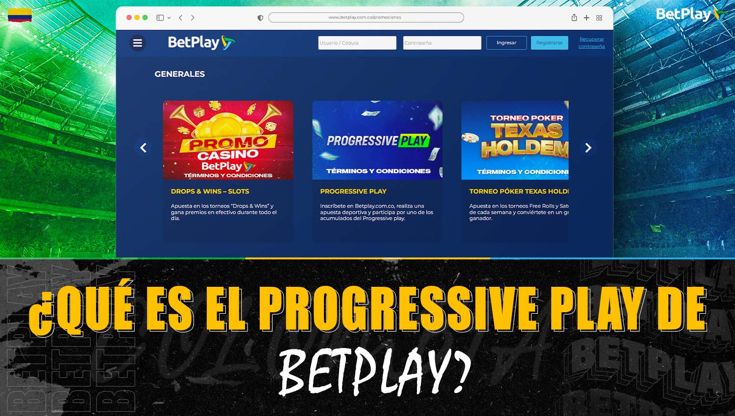 Descripción detallada de la jugada progresiva Betplay Colombia