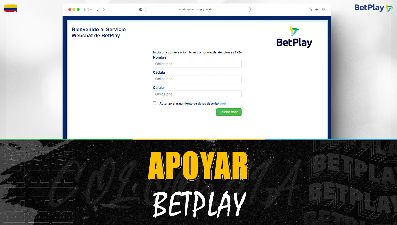 Contactos para comunicarse con el servicio de soporte de Betplay Colombia