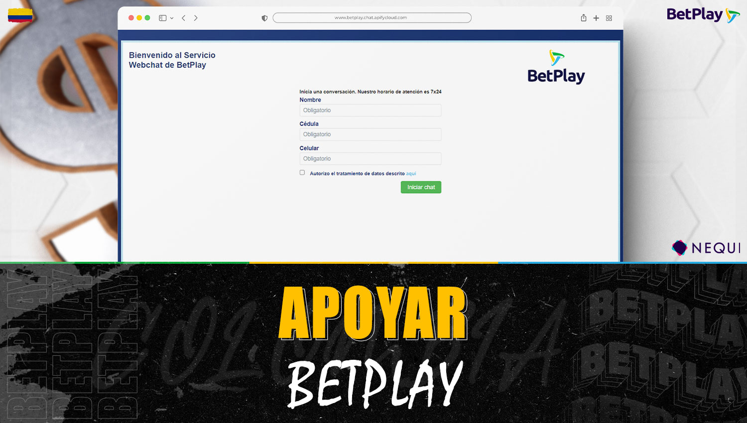 Atención al cliente de Betplay