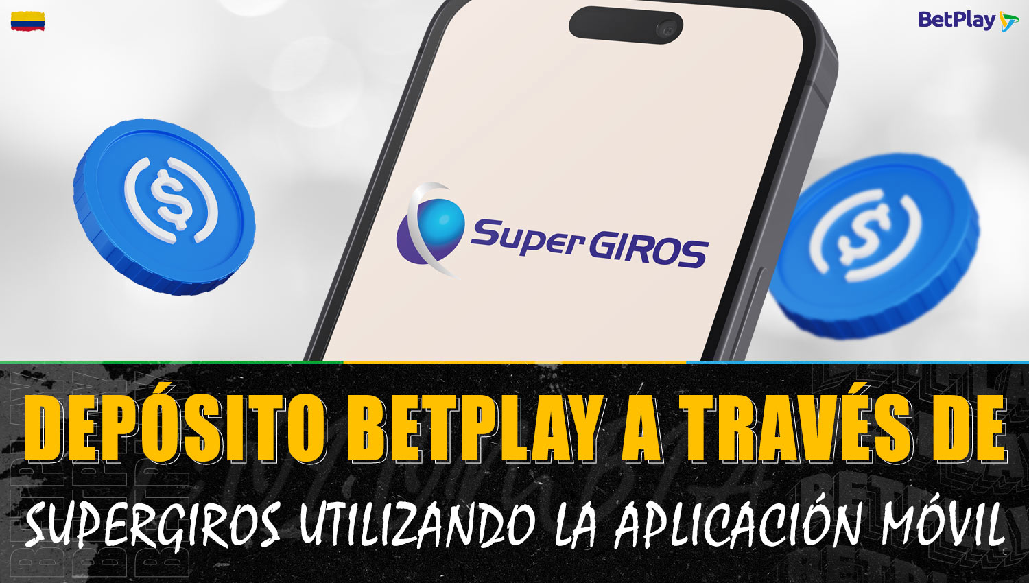 Se puede recargar la cuenta a través de SuperGiros en la aplicación móvil de Betplay Colombia