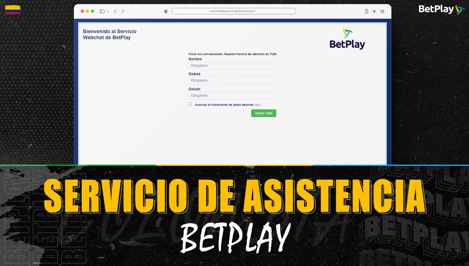 Betplay ofrece servicio de atención al cliente para jugadores de Colombia