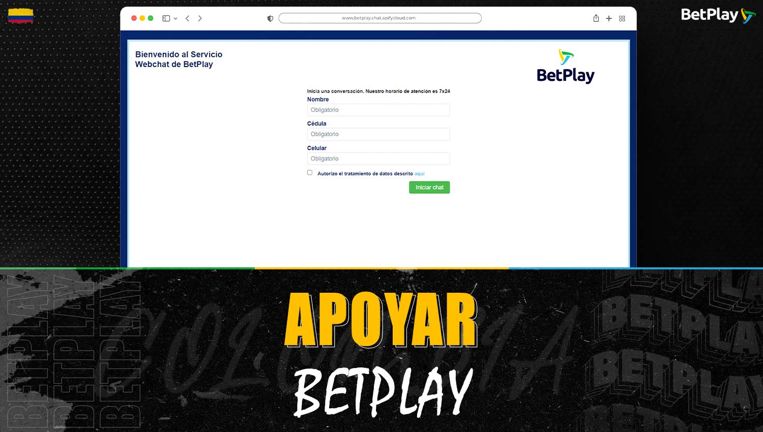 Contactos para comunicarse con el servicio de soporte de Betplay Colombia